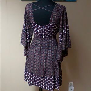 Peasant Style Drawstring Summer Dress